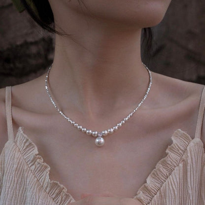 Women's Pieces Of Sier French Elegant High-grade Necklaces