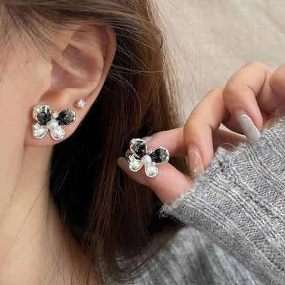 Women's Bow For Sweet Cool Style Light Earrings