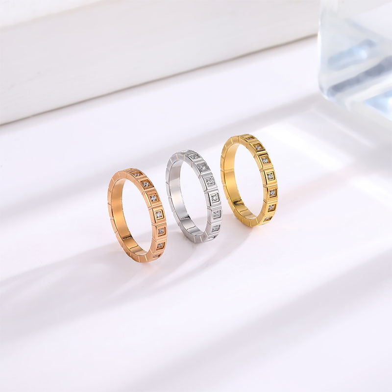 Gang Drill Titanium Steel Female Niche Rings