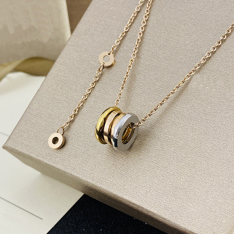 Women's & Men's Ceramic High Version Spring Full Diamond Small Waist Necklaces