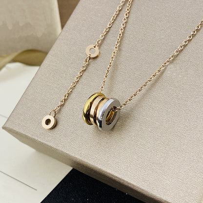 Women's & Men's Ceramic High Version Spring Full Diamond Small Waist Necklaces