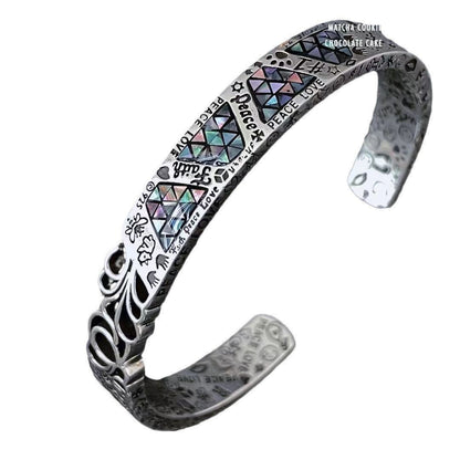 Sier-plated Totem Open Female Light Luxury Minority Rings