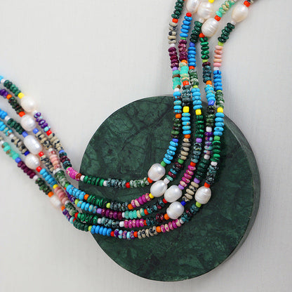 Luxury High Sense Design Natural Colorful Necklaces