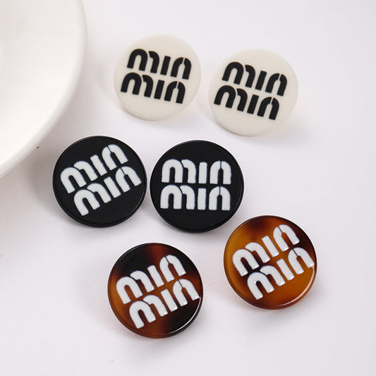 Women's Simple Graceful Letter Round For Design Rings