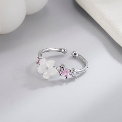 Design Small Fresh Diamond Simple Korean Style Sweet Mori Rings