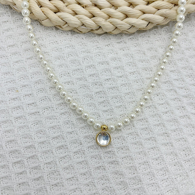 Women's Design Clavicle Chain Birthstone Lucky Stone Necklaces
