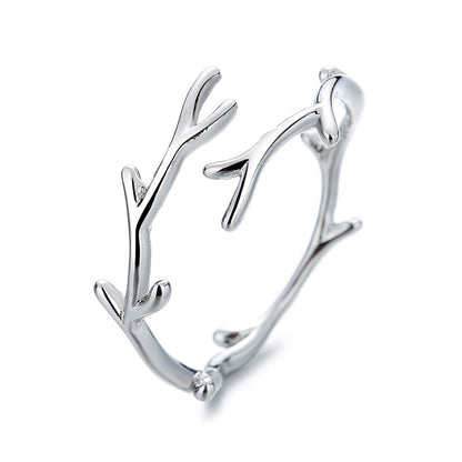 Plated Antlers Female Personality Deer Has You Design Rings