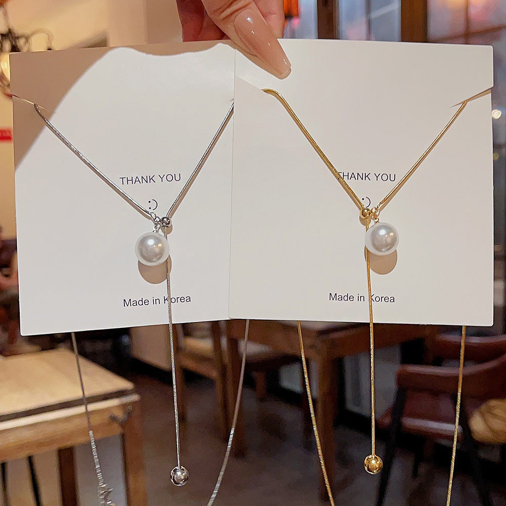 Women's Pearl Light Luxury Ornament High-grade Minority Necklaces