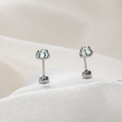 Women's Beautiful Simple Color Moonstone Exquisite Fashion Earrings