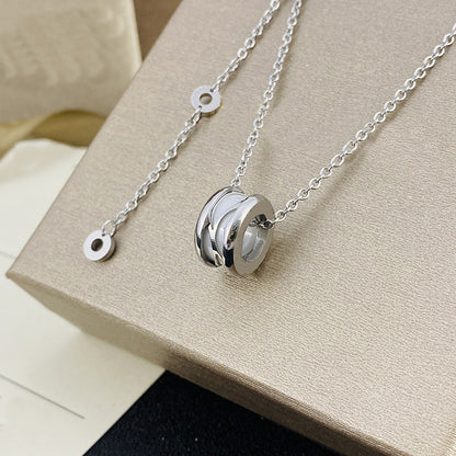 Women's & Men's Ceramic High Version Spring Full Diamond Small Waist Necklaces