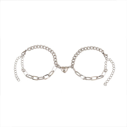 Fashion Simple Love Magnet Suction Niche Bracelets