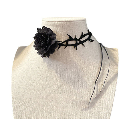 Rose Fabric Lace Niche Temperament Creative Necklaces