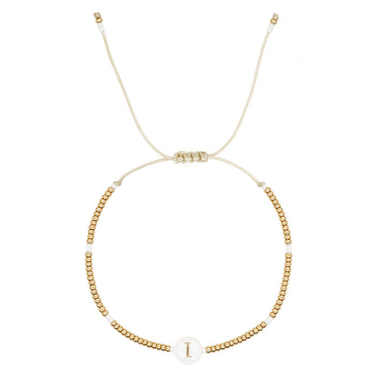 Bohemian Imported Beads Shell Letter Style Bracelets