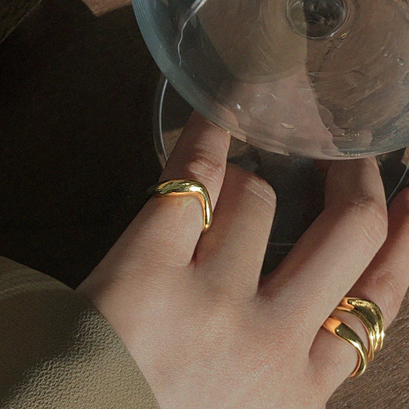 Summer Korean Style Female Wild Light Rings