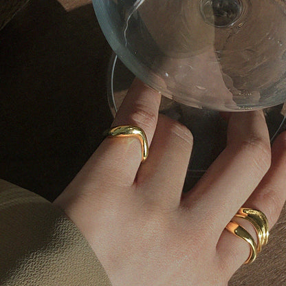 Summer Korean Style Female Wild Light Rings