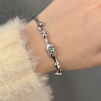 Jade Design Cold Switchable Index Finger Chinese Rings