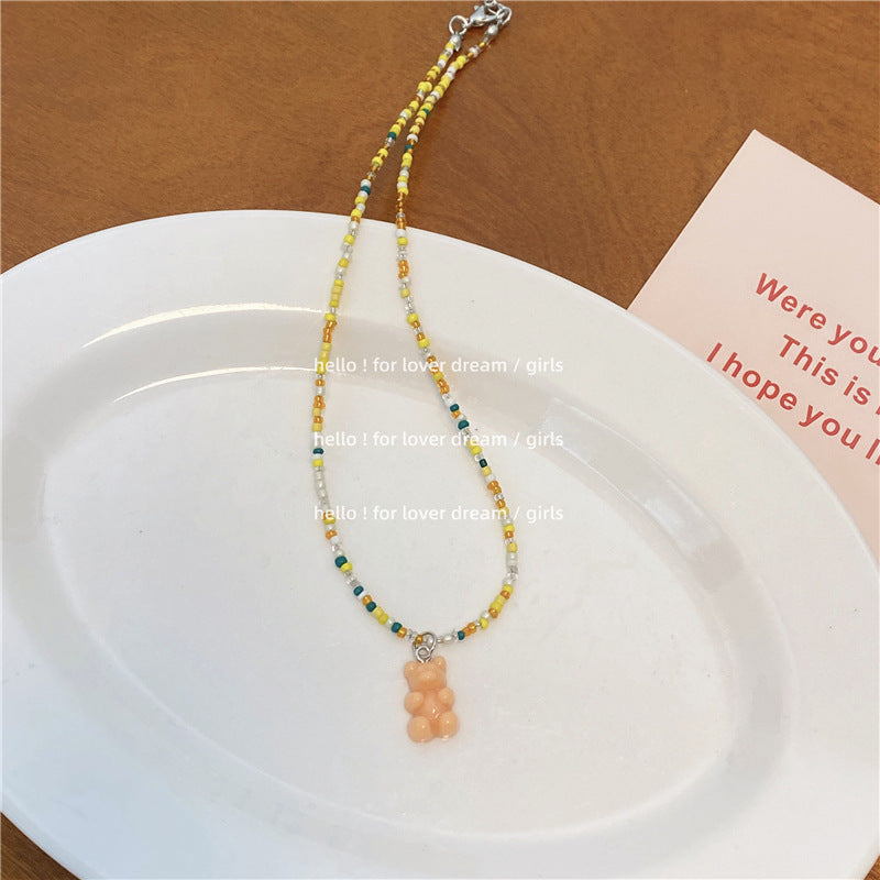Beads Stringed Sweet Cute Girly Style Necklaces