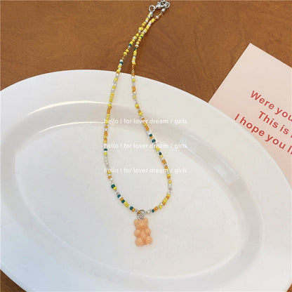 Beads Stringed Sweet Cute Girly Style Necklaces