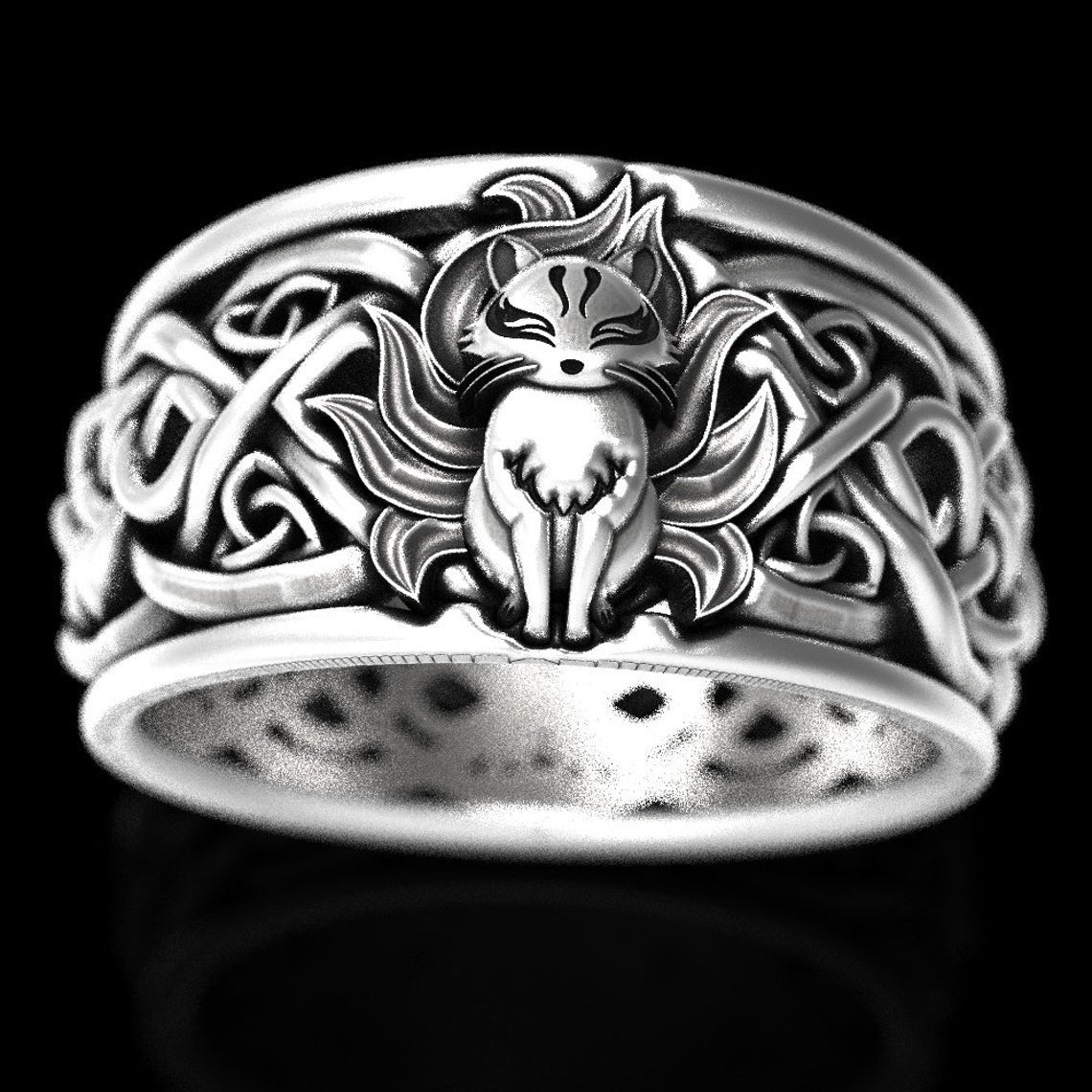 Men's Chiba Vikings Fox Fashion Vintage Thai Rings