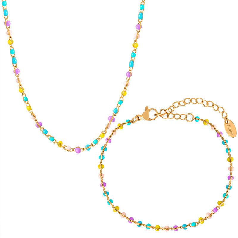 Women's High Sense Simple Handmade Beaded Bead Necklaces