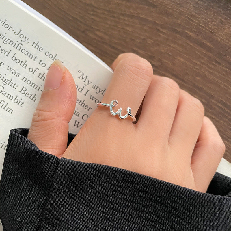 Personalized Cold Style Hand Jewelry Female Opening Rings