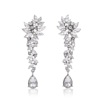 Women's Fashion Water Drop Shape Personalized Bride Earrings