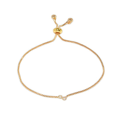 Pull Adjustable Handmade Copper Silica Gel Bracelets