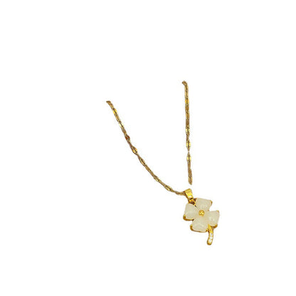Four-leaf Flower Female Niche Design Simple Necklaces