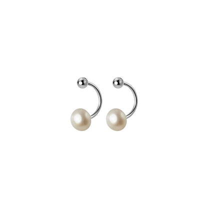 Women's Pearl For Fresh Simple Korean Style Ear Hook Earrings