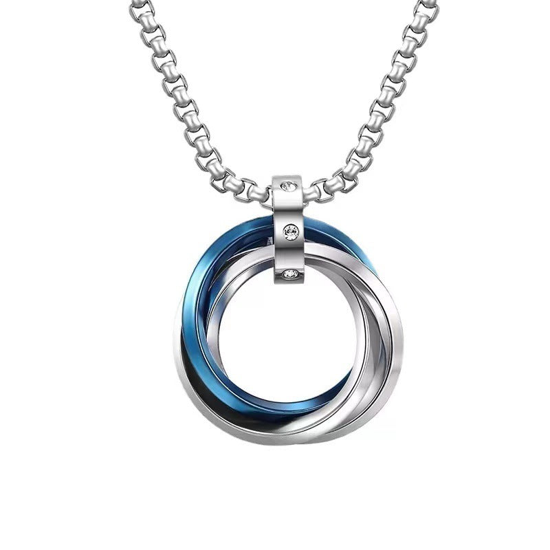 Men's Titanium Steel No Fading Trinity Female Necklaces