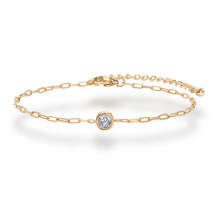 Luxury White Zircon Female Titanium Steel Bracelets