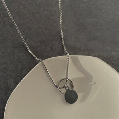 Women's & Men's & Wang Matching Clothes Sweater Chain Titanium Steel Trendy Necklaces