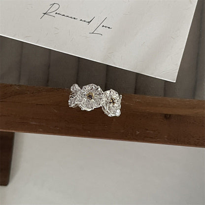 Style Korean Niche Design Pattern Antique Rings