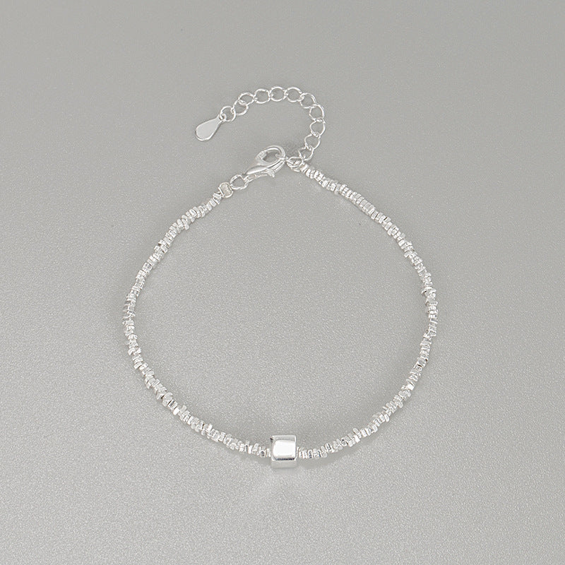 Pieces Of Sier Square Sterling Simple Irregular Bracelets