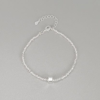 Pieces Of Sier Square Sterling Simple Irregular Bracelets
