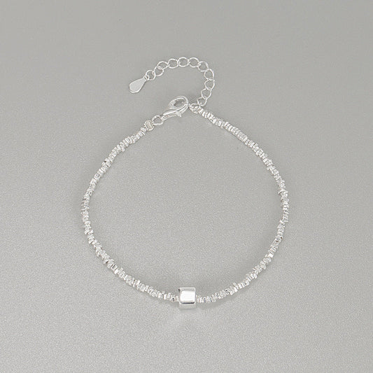 Pieces Of Sier Square Sterling Simple Irregular Bracelets