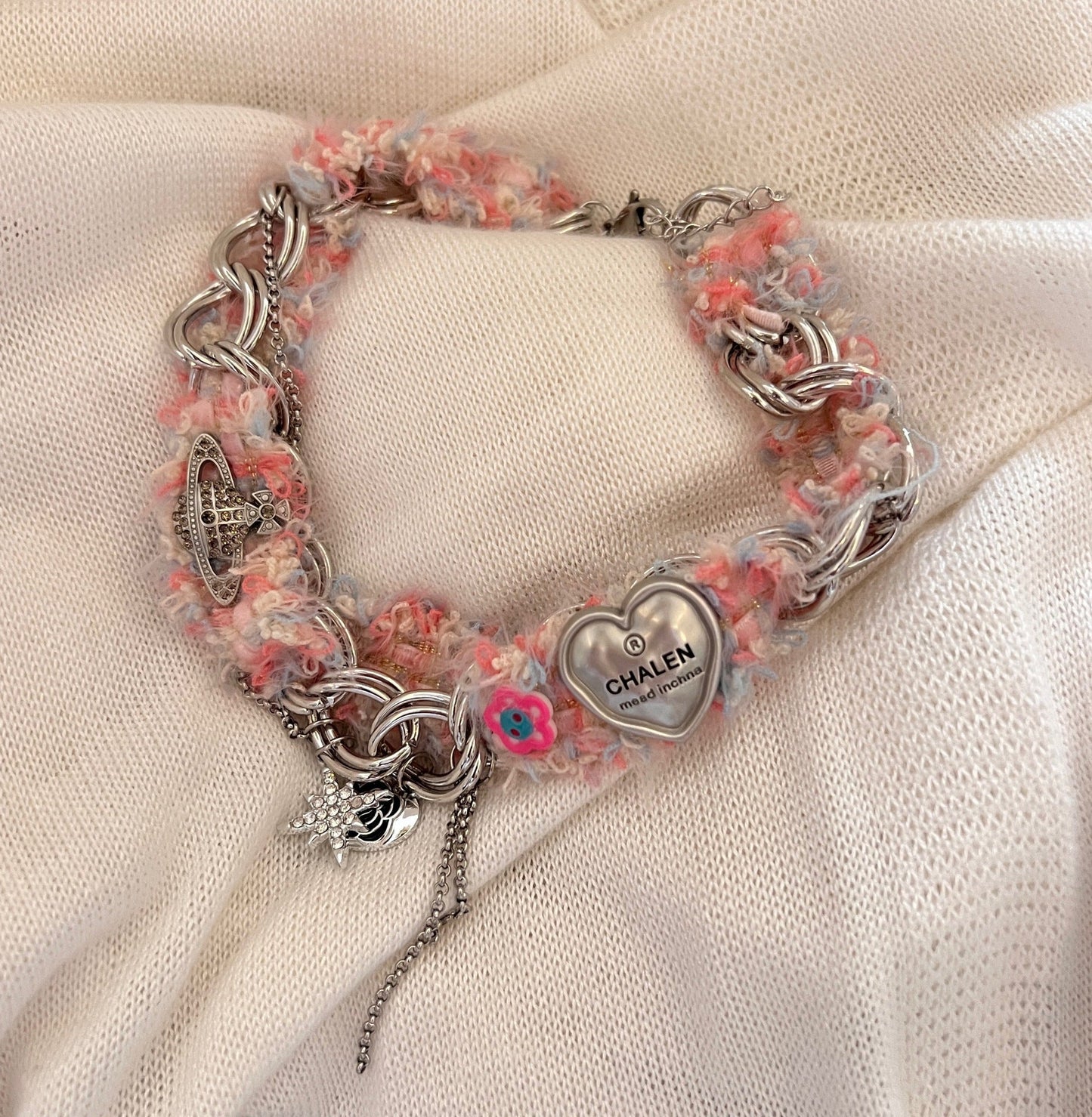 Sweet Plush Stitching Chain Niche Design Necklaces