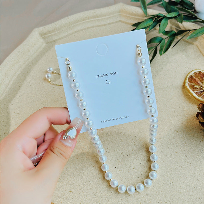 Women's Pull-out Pearl For Design Simple Temperamental Necklaces