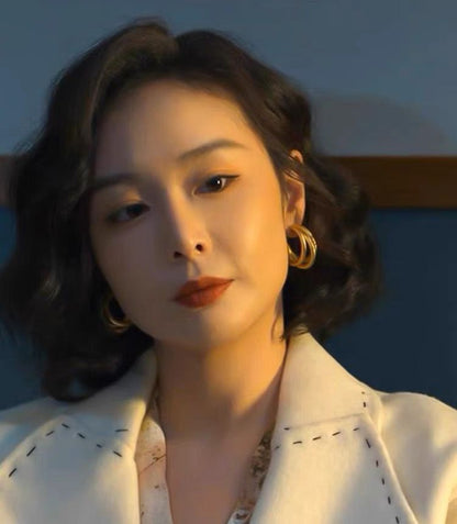 Chen Shuting Sier Needle Frosty Style Simple And Rings