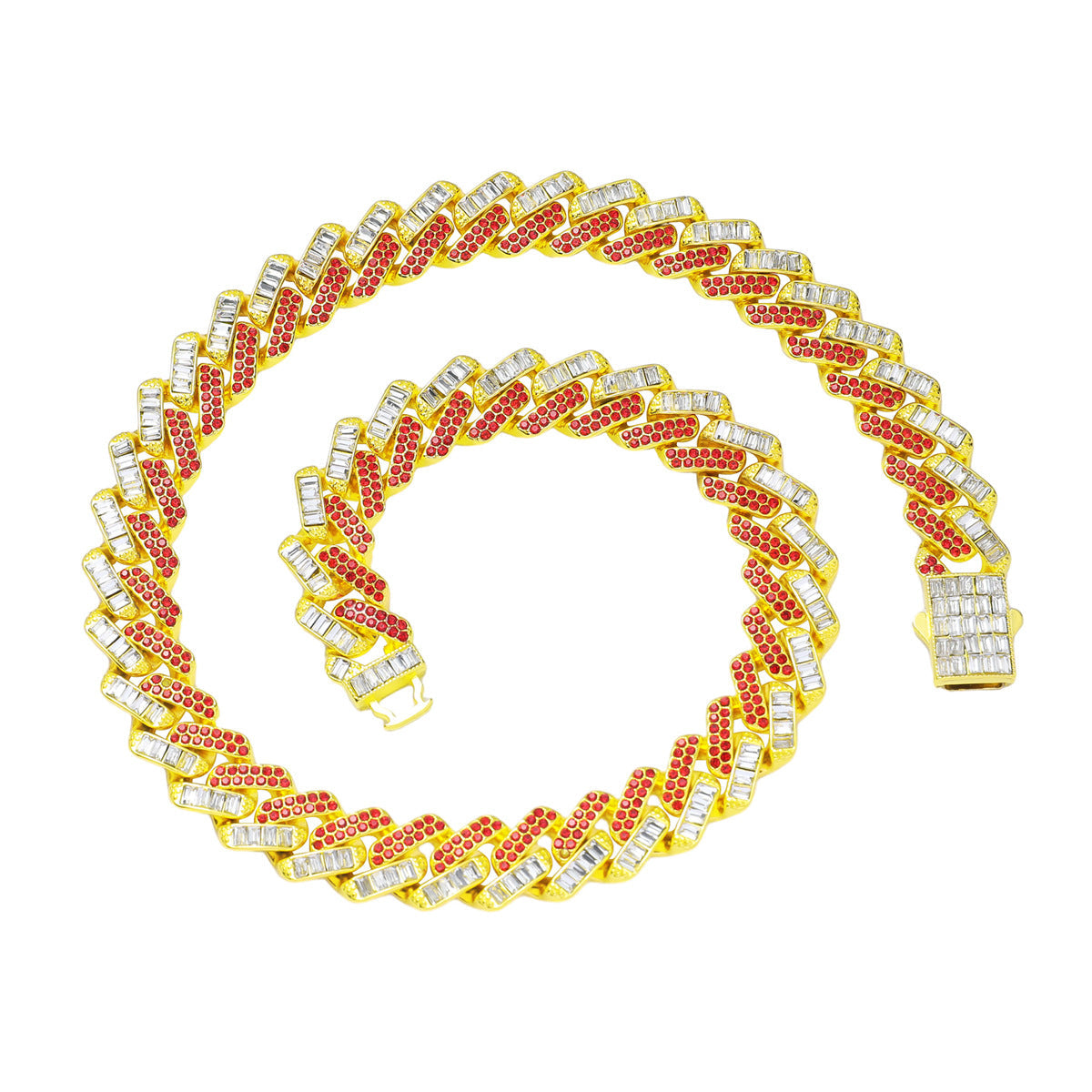 Men's Personalized Diamond Full Cuban Link Chain Necklaces