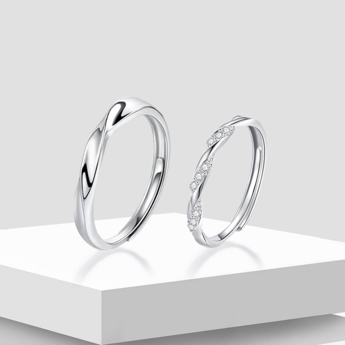 Women's & Men's & Double Knot Couple And Fashion Design Open Rings