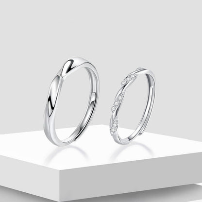 Women's & Men's & Double Knot Couple And Fashion Design Open Rings