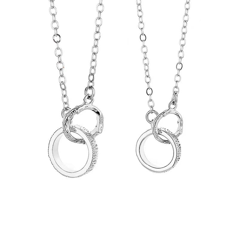 Pair Niche Design Mountain Pendant Clavicle Necklaces