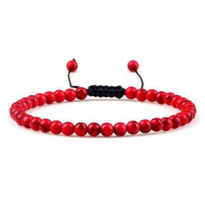 Red Agate Amethyst White Turquoise Beads Bracelets