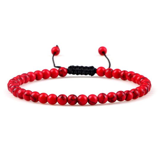 Red Agate Amethyst White Turquoise Beads Bracelets