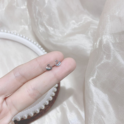 Sier Female Simple And Compact Delicate Earrings