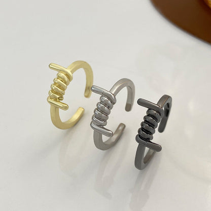 Simple Knot Fashion Creative Alloy Geometric Rings