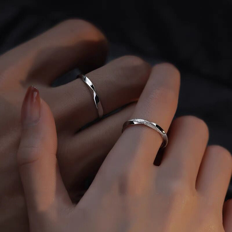 Couple Light Luxury Simple High Sense Rings