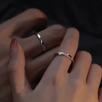 Couple Light Luxury Simple High Sense Rings