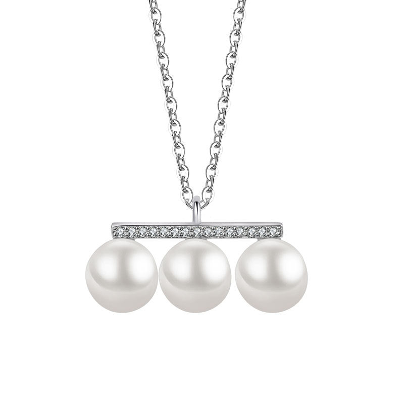 Fashion Freshwater Pearl Simple Accessories Balance Necklaces